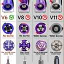 For Dyson Roller Brush Replacement - Brush Roller For Dyson V6 Animal Absolute Cordless Vacuum Attachments, Part No. 966821-01, 966084-01 (4-Prong,tip is 4.5 cm)