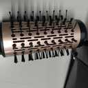 3 in 1 Rotating Hair Dryer Brush, Auto Rotating Blow Dryer Brush Spinning with 2 Brushes (2" & 1.5"), Negative Ionic Brush Blow Dryer, Round Brush Blow Dryer Volumize Curling 100-120V