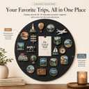 Round Travel Magnet Board: Display 20–30 Souvenirs as Wall Decor