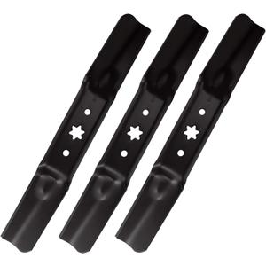 Lawn Mower Blades Replace 942-05052A 742-05052A Compatible with MTD/Cub Cadet/Troy-Bilt 50 inch Deck RZT XT1 ZT1 LT50 XT2 ZT2 L50 LX50 S50 GT50 Z550 T260 2-in-1 Mulching Blades (3 Pack)