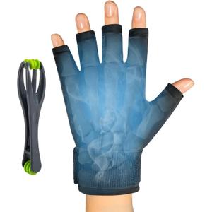 Finger Arthritis Compression Hand Ice Pack for Pain Relief, Adjustable Wrist Ice Pack for Hot & Cold Therapies, Finger Ice Pack with 1pcs Hand Massage Tool Gel Ice Gloves for Tendinitis, Carpal Tunnel