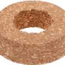 POPETPOP Hydroponic Vase Lid with Hole Wooden Cork Cover for Glass Planter Ventilated Hydroponic Plant Holder Compact 2.56 Inch Lid for Micro Landscape and Indoor Gardening