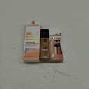 La Roche Posay Anthelios 50 Mineral Tinted Ultra Light Sunscreen Fluid; Maybelline Fit Me Dewy + Smooth Liquid Foundation Makeup; COVERGIRL Outlast All-Day Lip Color with Moisturizing Topcoat