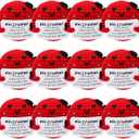 12 Pcs Small Pool Ball Gifts Bulk Crochet Bowling Ball with Positive Cards Handmade Billiard Gifts for Girls Boys Friend Coworker Birthday Valentines Holiday Party Favors Home Decor