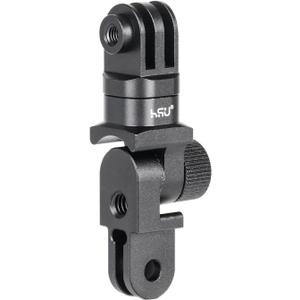 HSU 360 Degree Rotation Camera Mount, Metal Vertical Bracket Tripod Adapter Compatible with GoPro Hero 13/12/11/10/9/8/7/6 DJI Osmo Action 5 Pro/4/3 and Other Action Cameras