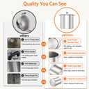 Complete Canning Supplies with Pot: Food-Grade Stainless Steel Canning Kit - 13-Piece Essential Home Canning Set Tools for Safe Food Homemade (Black)