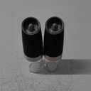 Electric Pepper Grinder, Rechargeable Spice Mills with LED Light with Adjustable Coarseness One Handed Push Button Peppercorn Grinders and Sea Salt Mills for Christmas Gift/Housewarming Gift - black