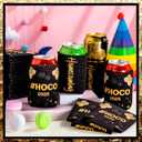 24 Pcs 2025 Homecoming Party Decorations Hoco Can Cooler Sleeve Drink Sleeves for 12 oz Beverage Can Black Gold for Welcome Back to School Homecoming Celebration Supplies