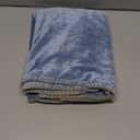 decorUhome Spring Chenille Soft Cozy Throw Pillow Covers 16x16 Set of 2, Modern Farmhouse Boho Velvet Decorative Pillow Cases with Stitched Edge for Couch Sofa Bed Home Decor, Blue