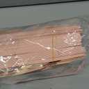 Small Thank You Gift Bags - 60 Pack, 4.5x1.8x3.9in Gold Foil Printed with Bow Ribbon, Mini Candy Treat Bags for Birthday Wedding Party Holiday (Pink)