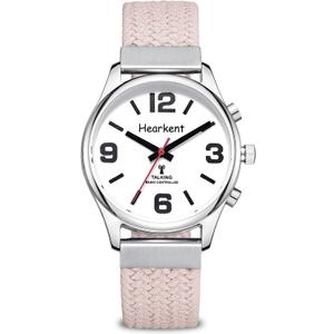 Talking Watch for Visually Impaired and Seniors, Large Numbers, Voice Speak Watch for Blind and Elderly, with Clear American Accent (Women, Pink)