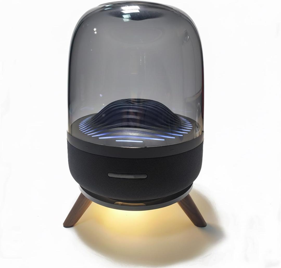 LeongLzt Aura Studio 2, 3 & 4 Speaker Stand, Premium Speaker Stand for Harman Kardon SoundSticks 4 Speakers Equipped with LED Lightening