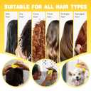 3 x Scalp Massager and Shampoo Shower Brush, Detangling Hair Brush, Scalp Care Hair Brush Wet & Dry detangler for Men and Womenfor Straight/Curly/Thick/Long/Wavy/Damaged Hair, Yellow