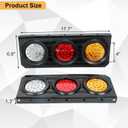 63 LED Trailer Tail Light with Iron Bracket Base Kit
