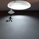 APCENS Battery Operated Motion Sensor Light Indoor, 6.3", 210LM, 6000K Cool White, Stick-on or Screw Mount for Ceiling/Wall, for Closet, Pantry, Shed, Cabinet, Stairwell, Hallway, 1-Pack