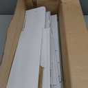 RUSTOWN Rustic Wood Wall Bathroom Cabinet, Farmhouse Medicine Cabinet Wall Mounted, Space Saving Wall Storage Cabinet with 2 Barn Door, 3-Tier Adjustable Shelves and Towel Bar (White)