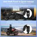 5" Motorcycle CarPlay Wireless for Apple CarPlay & Android Auto,W522 Car Play Motorbike Waterproof Touch Screen with Dual Bluetooth,GPS Navigation,Siri/G-Assist,EQ,USB/Hardwired Power Supply