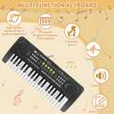 Kids Piano Keyboard - 37 Keys Piano Toys for Kids, Beginner Keyboard Piano for Kids, Educational Musical Toy for Kid, Electronic Keyboard Piano with Microphone for 3 4 5 6 7 8 Year Old Boys Girls Gift