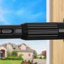 Black Extra Long Tension Curtain Rod 41-146 Inch Outdoor Tension Shower Curtain Rod No Drilling for Window Patio No Slip Spliced Telescopic Design Easy to Install Never Rust Diameter 1.26 Inch