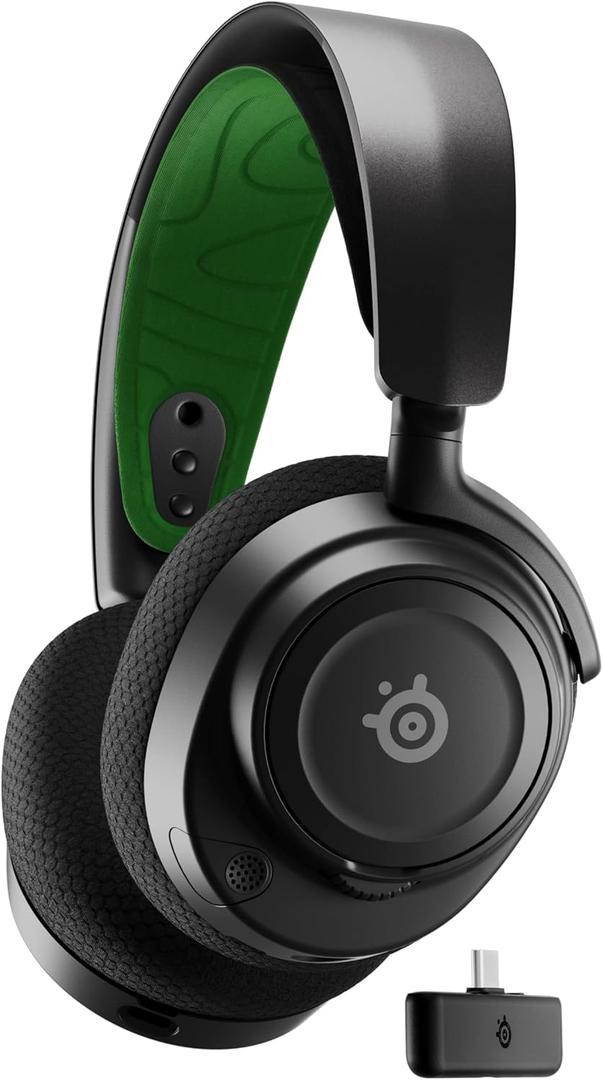 SteelSeries Arctis Nova 7X Wireless Multi-Platform Gaming Headset Neodymium Magnetic Drivers 38Hr USB-C Battery Xbox Series X|S, PC, PS5, Switch, VR, Mobile - Black 