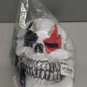 Scary Full Headgear Halloween Alien Mask with Big Eyes Yellow