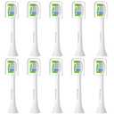 Pisonicleara Replacement Toothbrush Heads(10-pc) Compatible with Philips Sonicare 4100 5100 6500 Medium Soft Electric Tooth Brush Refill Hx6920 Hx9023 1100 Plaque Control