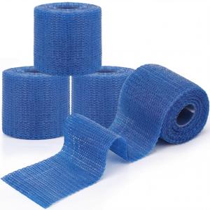 Geiserailie Blue 4 Rolls Fiberglass Casting Tape 2 in 12 Ft Cast Orthopedic Moldable Medical Casting Tape