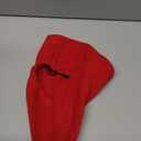 Pet Neck Warmer with Hat, Leopard Print, Adjustable Drawstring, Soft Polyester, for Dogs and Cats (Red, Medium)