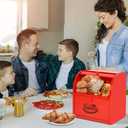 Widousy 2 Layer Metal Bread Boxes, Bread Box Storage Bin Kitchen Container with Roll Top Lid Iron Countertop Containers Metal Food Storage Bread Keeper Large Capacity Home Kitchen CounterRed