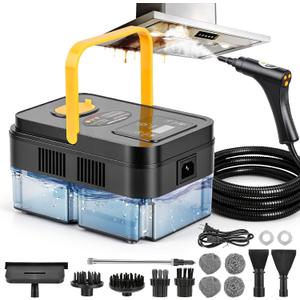 Steam Cleaner 1500W 15s Fast Heat, Handheld Multi-Surface Steam Cleaner for Home with 6 Settings, 40.58oz Tank & 16 Accessories for Deep Cleaning Floors, Tile, Grout, Kitchen, Car, And Home