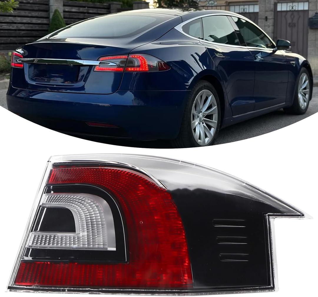 RH LED Outer Tail Light Assembly Compatible With 2012-2021 Tesla Model S Rear Outer Lamp Right Passenger Side Replacement