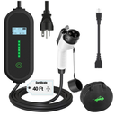 ENERGYGENIE 40Ft Cord EV Charger, 16Amp 110V/240V Portable Level 1 Level 2 Electric Vehicle Charging Station with NEMA 620 Plug & NEMA 515 Adapter for J1772 Electric Cars