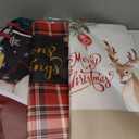 Nihuecne 12 Pack 17" Extra Large Christmas Gift Bags for Wrapping Giant Xmas Holiday Presents, Non-Woven Reusable Tote Bags with Handles, 6 Assorted Designs (17 x12 x 10 In)