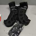 ZELUS Weighted Vest with Reflective Stripe for Workout, Strength Training, Running, Fitness, Muscle Building, Weight Loss, Weightlifting, Black(12 lb)