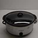 Crock-Pot 7 Quart Oval Manual Slow Cooker, Stainless Steel (SCV700-S-BR), Versatile Cookware for Large Families or Entertaining