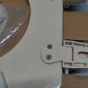Bemis 500EC Durable Wood Toilet Seat with Easy Clean Hinges, Made in USA, Round, Almond