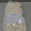 Royale Linens 100% Organic Cotton Fitted Sheet - Percale Weave - Super Soft Deep Pocket Bottom Sheets - Ivory Elastic Sheet Twin XL Size - Twin XL Fitted Sheets Only - (39"x80"+15", Ivory)