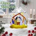 Nativity Ornament | Nativity Scene | Christmas Ornament | Christmas Decoration | Holiday Decor | Religious Gifts | Christian Gifts | Gift Exchange | Gift Idea - Pattern B