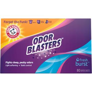 Arm & Hammer Odor Blaster Sheets Fresh Burst 80ct (80 Count (Pack of 1))