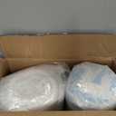 OhGeni Cooling 4 inch Dual Layer Full Mattress Topper, 2 inch Cooling Gel Memory Foam, 2 inch Down Alternative Pillow Top Pad, Mattresses Cover for Bed, Medium Support, Fits 6-19 Deep Pocket (White)