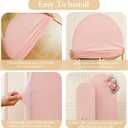 Pink Arch Backdrop Cover Set of 2 Dusty Pink Arch Cover 7.2 and 6ft Wedding Arch Cover Stretchy Backdrop Bridal Baby Shower Birthday Party Arches Stand Covers Spandex