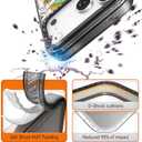 for iPhone 17 Pro case Cute - Durable Shockproof 6.6 ft Drop Impact Phone Case - Funny UFO Design (6.3") Black