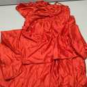 Memoriesea Women's Sexy One Shoulder High Split Cocktail Wedding Party Maxi Dress (Medium, Red)