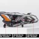 Halogen Headlights Compatible with 2019 2020 2021 2022 Nissan Altima Headlamp Replacement for NI2503265 (Right Passenger Side)