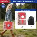 ROPODA Portable Cornhole Board Set, 30x20 Inch Corn Hole Games for Adults with 8 Bean Bags, Lightweight Aluminum Alloy Edging Cornhole Set for Outdoor Games，Beach and Tailgates.