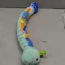 Awotoy Baby Toys 0 to 12 Months, Musical Stuffed Animal Activity Soft Toy with Multi-Sensory Crinkle, Rattle and Textures, Infant Tummy Time Toys for Newborn Boys Girls, Caterpillar, Blue