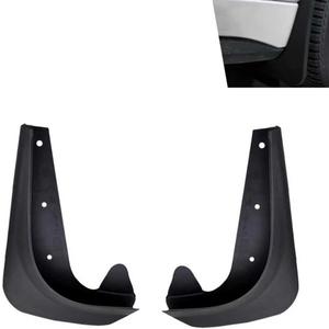 2 PCS Car Mud Flaps, Precise Fit Splash Protection Mudguard, Waterproof All-weather Mud Flap Kit for Left Right Front Wheel, Universal Protective Modification for Cars SUVs Trucks (Black)