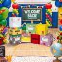 Geyoga 8 Pcs Back to School Balloon Boxes, 11.8 Inch Party Decorative Boxes