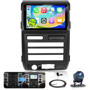 4G+64G for Ford F150 2009 2010 2011 2012 Car Radio Stereo, Sellrich 9" 1280P Incell Touchscreen F150 Radio with DSP/32EQ Wireless Carplay Android Auto BT 5.0 2 TypeC GPS WiFi FM SWC Backup Camera