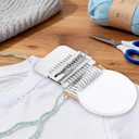 KPOAPERA Mini Darning Loom, Knit Patch Loom Kit, Type Mini Mending Tool, Convenient Darning Loom for Mending Jeans Socks Clothes, DIY Makes Beautiful Stitching - 1PCS (12 Hooks)